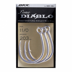 Крючок одинарный BKK Lone Diablo #5/0 (4шт)